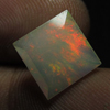 9 mm - SQUAR - Gorgeous Full Flashy Fire Faceted Ethiopian Opal